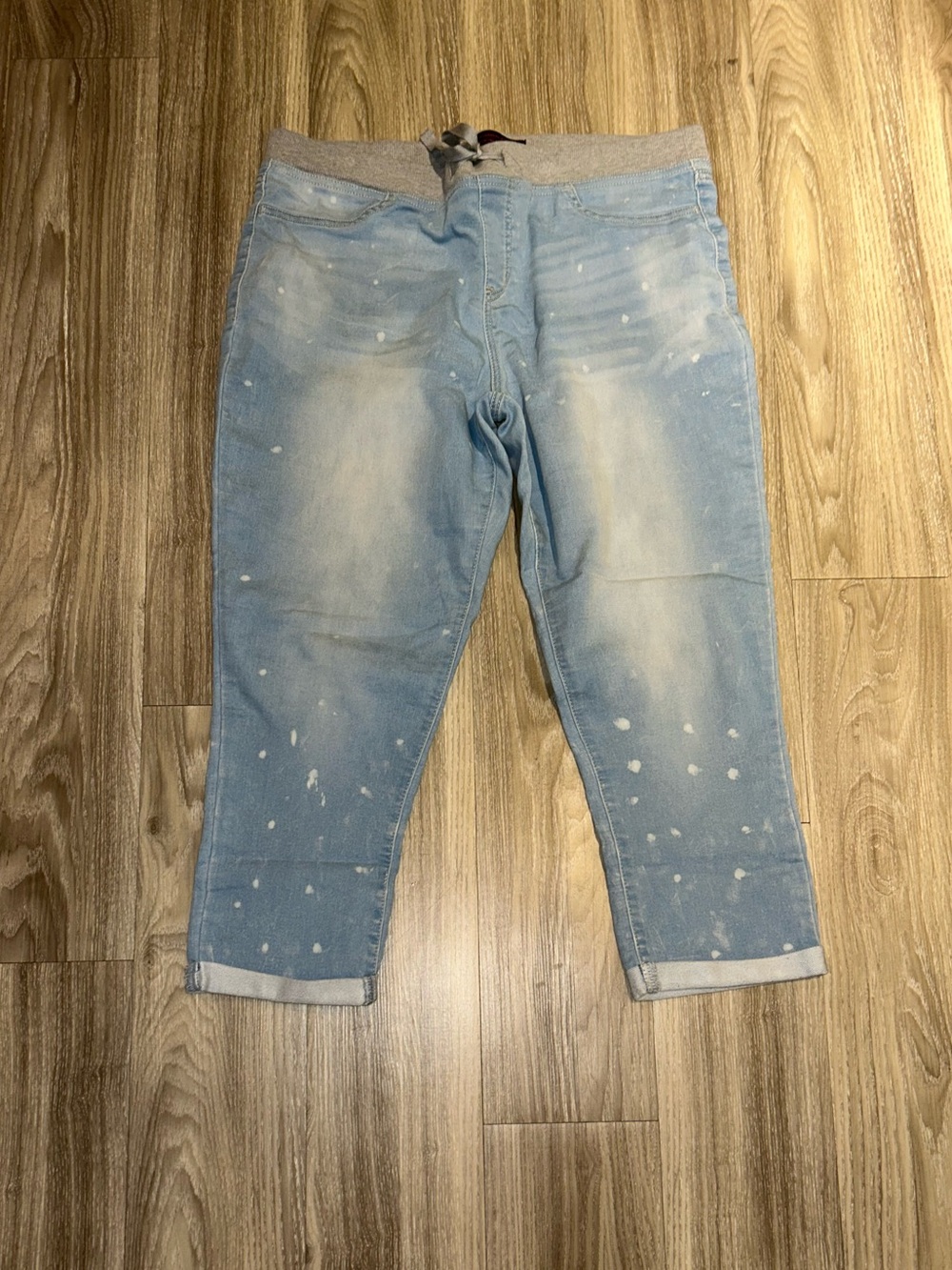 Red Light Blue Boyfriend Crop Jeans